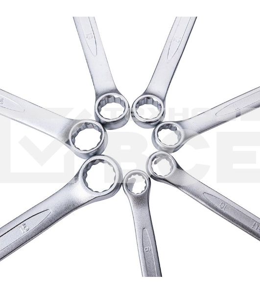 Набор комбинированных гаечных ключей 14 шт Deli DL130014A Спецификация: 6,7,8,9,10,11,12,13,14,15,17,19,22,24 мм. Матовая хромированная поверхность. Тканевая упаковка.