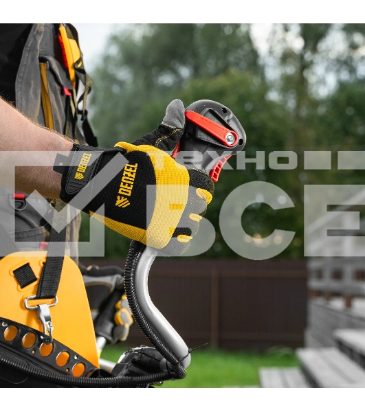 Триммер бензиновый Denzel DGT-52-PRO, анти-вибро, 52 см3, неразъем, состоит из 2 частей