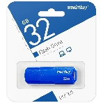 Флешка USB Smartbuy CLUE Blue (SB32GbCLU-BU), 32Gb, USB 2.0, R/W 15/5, синий, фото 1