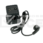 Сетевой фильтр Cablexpert Tower TWR-4-CU2-B-2, 4р, 10А, 1xType-C PD, 20Вт, 2хUSB, 2м, ур.защиты 2+, черный, коробка, фото2