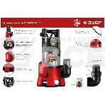 Насос ЗУБР НПГ-М3-1400-С, дренажный для грязной воды, корпус - нерж. сталь, 1400 Вт, фото6