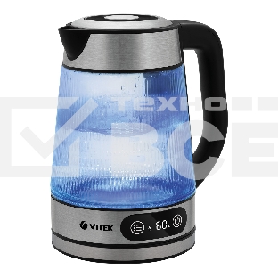 Чайник электрический Vitek VT-8825 1.8л. 2200Вт прозрачный корпус: стекло