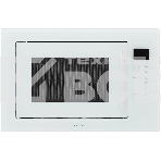 Микроволновая печь встраиваемая Krona RIFLESSO 60 WH V2 белое стекло, 25 л, 900 Вт, переключатели - сенсор, фото 1