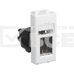 Розетка модульная DKC 4400251 тип А-А HDMI 1 модуль Avanti, Белое облако, фото2