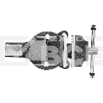 Тиски слесарные Denzel BVH-100 100 мм, поворотные, стальная направляющая, с наковальней, фото8