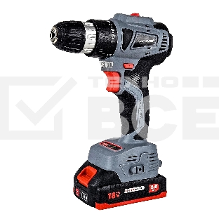 Дрель-шуруповерт аккумуляторная бесщеточная ProfiPower MKBL-18BT (18В,Li-ion-2шт, 2.0А·ч, 0,8-10мм,40нм,магнитная бита, З/У, в кейсе)