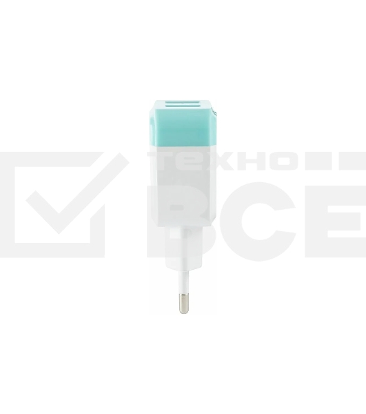 Сетевое зарядное устройство ENERGY ET-33, 2 USB разъема, 2,1А, белый (104291)