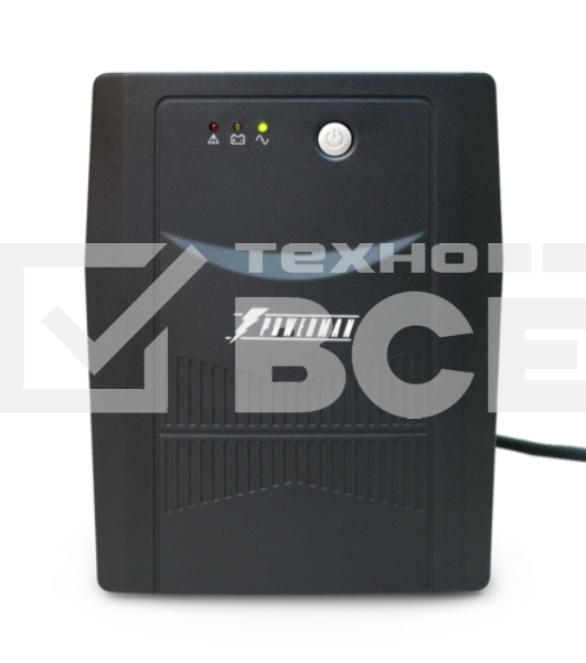 Источник бесперебойного питания Powerman UPS Back Pro 1500 black (линейно-интерактивный, 1500VA, 900W, 4xEURO) (6117061)