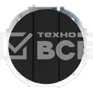 Выключатель LEZARD 743-4288-109 3-кл. СП OSEN механизм черный бархат