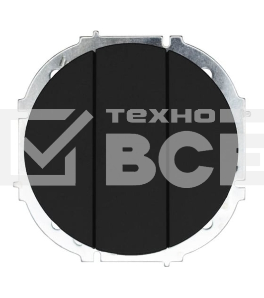 Выключатель LEZARD 743-4288-109 3-кл. СП OSEN механизм черный бархат