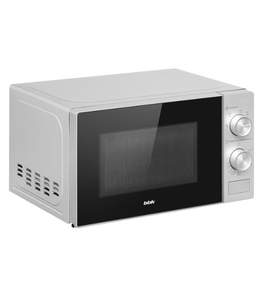 Микроволновая печь BBK 20MWS-764M/S серебристый, 20 л, 700 Вт, переключатели - поворотный механизм