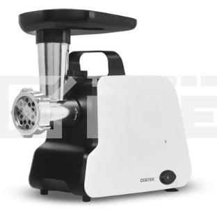 Мясорубка электрическая Centek CT-1603 белый, 2000 Вт, 2.0 кг/мин, реверс, защита от перегрузки, насадки - 4
