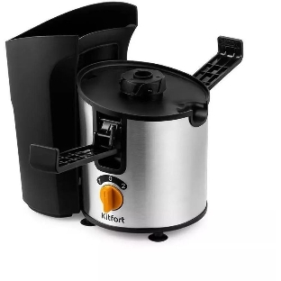Соковыжималка центробежная Kitfort КТ-1138 800Вт рез.сок.:1000мл. черный/нержавеющая сталь