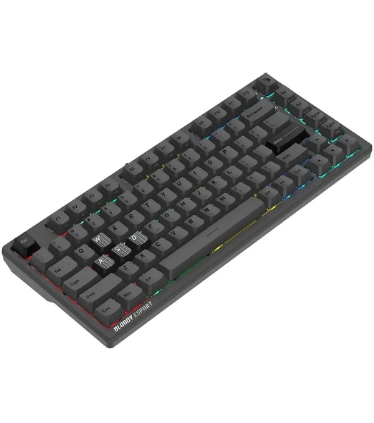 Клавиатура A4Tech Bloody MS76 проводная, USB Type-A, темно-серый
