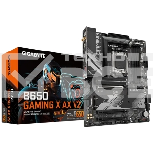 Материнская плата Gigabyte B650 GAMING X AX V2, AM5, AMD B650, 4xDDR5, 4xSATA, 3xM.2, 1xPCI-E 4.0 x16, 2xPCI-E 3.0 x1, 1xUSB-A 3.2 Gen 2, 3xUSB-A 3.2 Gen 1, 1xUSB-C 3.2 Gen 2, 1x 2.5Gb LAN, 3x3.5 мм, 7.1, ATX