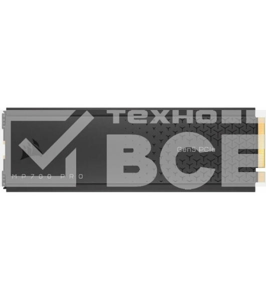Накопитель SSD 2TB Corsair MP700 PRO, M.2, PCI-E 5.0 x4, TLC 3D NAND [R/W - 12400/11800 MB/s] with Air Cooler