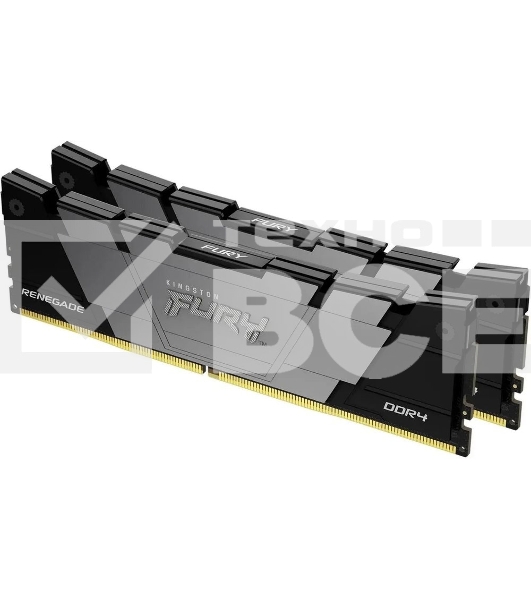 Оперативная память Kingston Fury Renegade, DDR4, 16GB (2x8GB), 4266MHz, CL19, с радиатором, черный