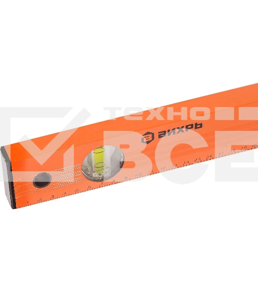 Уровень алюминиевый 2000мм фрезерованный 3 глазка Вихрь