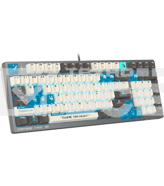Клавиатура A4Tech Bloody S98 Pixels Blue проводная USB серый/бежевый
