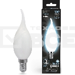 Лампа филам. Gauss Filament 5Вт цок.:E14 свеча 220B св.свеч.бел.нейт. (упак.:10шт) (104201205), фото 1