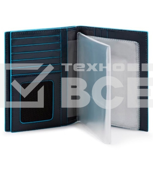 Обложка для документов Piquadro Blue Square PP5246B2R/BLU2 синий натур.кожа