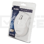 Мышь беспроводная SVEN RX-425W белый, 1600 dpi, радиоканал, USB, кнопки - 6, фото2