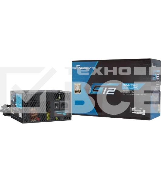 Блок питания Seasonic ATX 750W G12 GM-750 80 PLUS gold (20+4pin) APFC 120мм fan 6xSATA RTL
