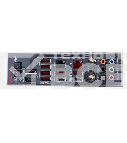 Материнская плата Colorful iGame Z890 VULCAN X V20, LGA 1851, Intel Z890, 4xDDR5, 5xM.2, 6xSATA, 2xPCIe 5.0 x16, 1xPCIe 4.0 x4, 1xHDMI, 1xDP, 1x 2.5Gb LAN, 1x 5Gb LAN, 6xUSB-A 3.2 Gen 2, 2xUSB-C 3.2 Gen 2, 1xUSB-C 3.2 Gen 2x2, 5x3.5 мм, 7.1, E-ATX