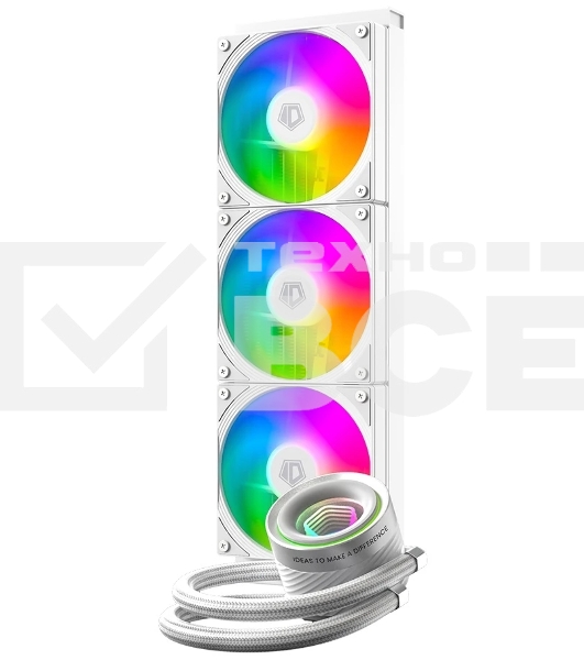 Система водяного охлаждения ID-Cooling FX360 Inf ARGB белый 120мм алюминий+медь 2000rpm 27.2db 4-pin 350W