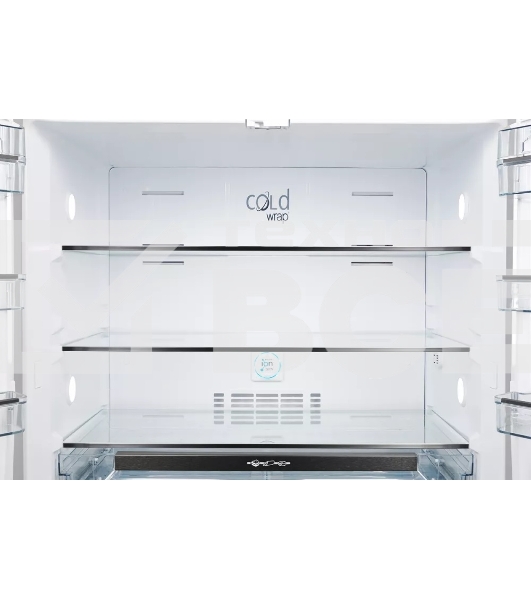 Холодильник Kuppersberg NMFV 18591 DX темный металл трехкамерный 390/170л морозилка снизу, No Frost, Side by Side