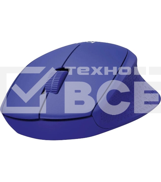 Мышь беспроводная Logitech M330 SILENT PLUS синий, 1000 dpi, радиоканал, USB, кнопки - 3