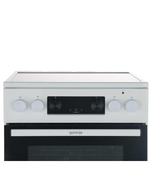 Плита электрическая Gorenje GEC5C40WC белый, конфорок 4 шт, духовка 70 л, 50 см x 85 см x 59.4 см