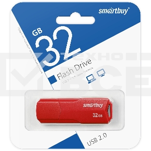 Флеш диск SmartBuy 32GB CLUE Red (SB32GBCLU-R)