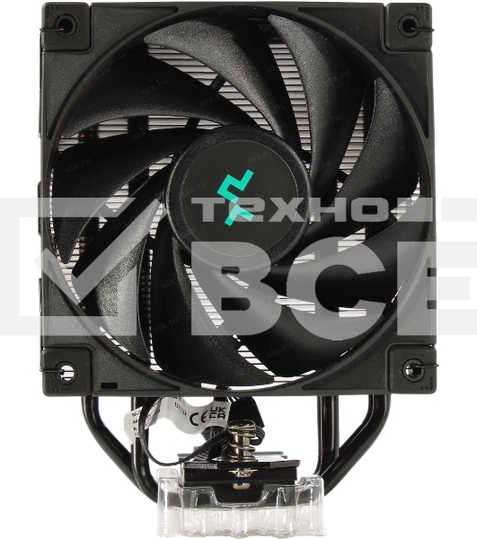 Кулер для процессора DEEPCOOL AK400 ZERO DARK черный, 120 мм, алюминий/медь, 1850 об/мин, 29 дБ, 4 pin, 220 Вт, 155 мм