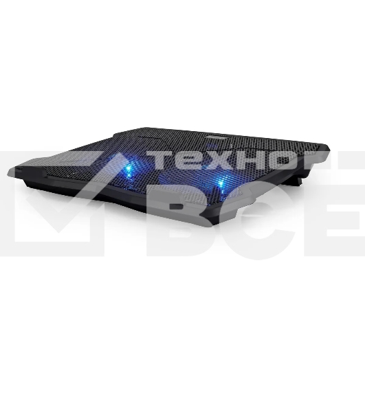 Подставка для ноутбука Buro 15'335x265x22мм 74.35дБ 1xUSB 2x 140ммFAN 480г металлическая сетка/пластик черный