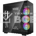 Компьютерный корпус Deepcool CH780 black (ATX, без БП, ARGB, 4xUSB3.2 Type-A + USB3.2 Type-C) (R-CH780-BKADE41-G-1) MidiTower, фото 1