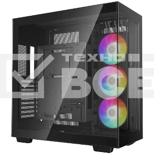 Компьютерный корпус Deepcool CH780 black (ATX, без БП, ARGB, 4xUSB3.2 Type-A + USB3.2 Type-C) (R-CH780-BKADE41-G-1) MidiTower
