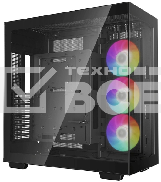 Компьютерный корпус Deepcool CH780 black (ATX, без БП, ARGB, 4xUSB3.2 Type-A + USB3.2 Type-C) (R-CH780-BKADE41-G-1) MidiTower