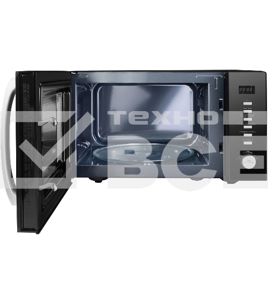 Микроволновая печь Hyundai HYM-D3028 черный/серебристый, 23 л, 900 Вт, переключатели - кнопки/поворотный механизм
