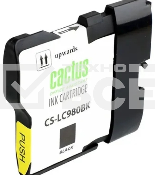 Картридж струйный Cactus CS-LC980BK черный (16 мл) для Brother DCP-145C/165C MFC-250C/290C