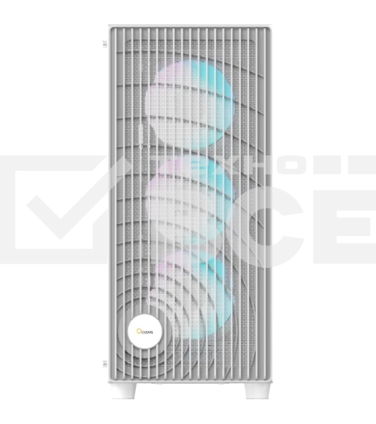 Корпус  Ocypus Gamma C70 WH ARGB  ATX / win / white / 4 ARGB fans / no PSU / Tempered Glass
