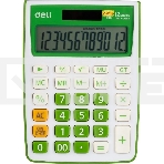 Калькулятор настольный Deli E1238/GRN зеленый 12-разр., фото 1