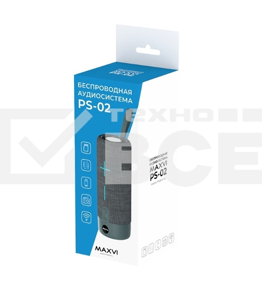 Беспроводная колонка Maxvi PS-02 черный