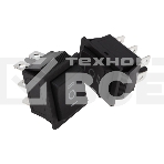Выключатель клавишный 250V 15А (6с) (ON)-OFF-(ON) черный с нейтралью Б/Фикс Rexant, фото5