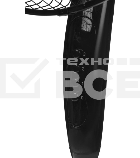 Вентилятор бытовой напольный Rix RSF-3000B, черный