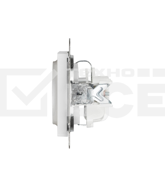 Розетка Intro Accent 6-202-01 2P+E Schuko 16А-250В IP20 СУ AL/CU белый Б0063678