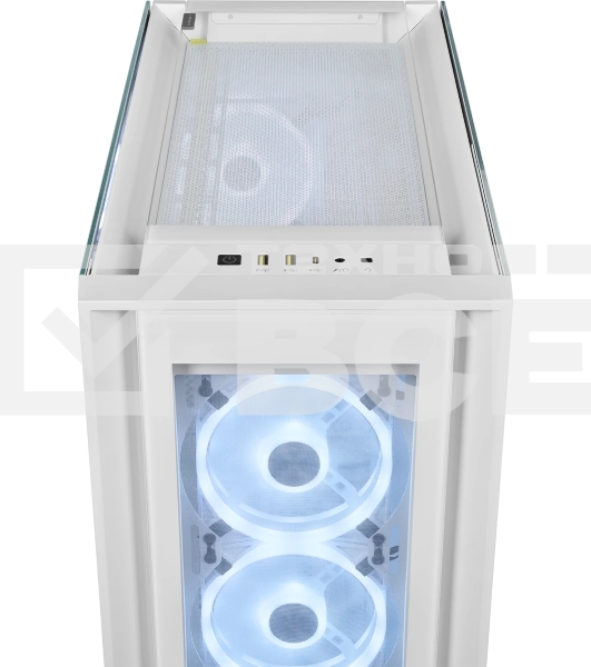 Компьютерный корпус Corsair iCUE 5000X RGb CC-9011233-WW Mid-Tower, белый, Tempered Glass (650393)