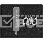 Шильд-символ Moleskine Zodiac Водолей, металл, серебристый, коробка с европодвесом, PINAQUARIUSSILV, фото 1