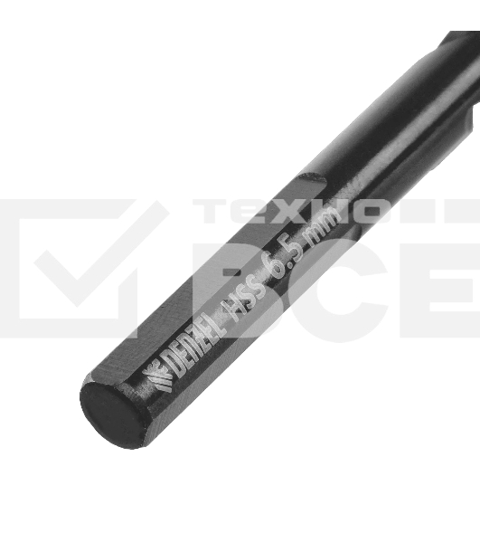 Сверло по металлу Denzel 6,5 мм, HSS-Tin, Golden Tip, 10 шт.