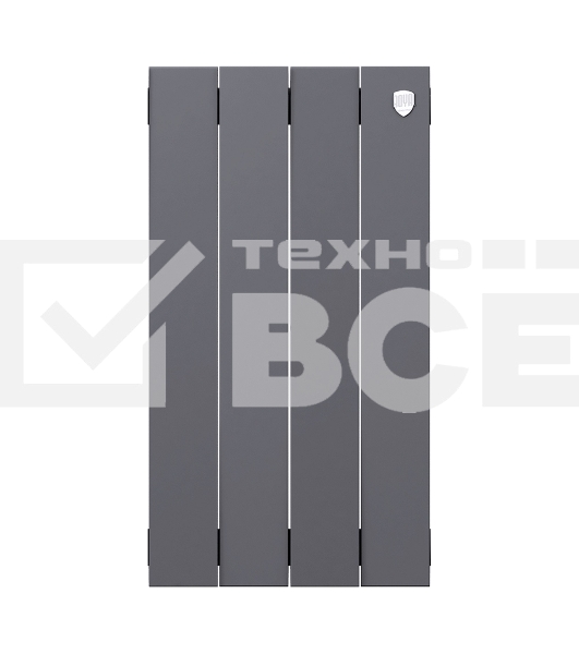 Радиатор биметаллический Royal Thermo PianoForte 500 Серебристый - 4 секц.